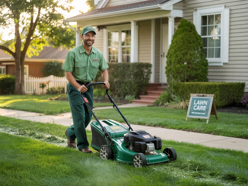 Lawn Care professional at work